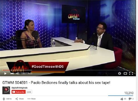 paolo bediones sex video|Paolo Bediones finally opens up about his sex video scandal.